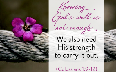 Is Knowing God’s Will Really Enough?