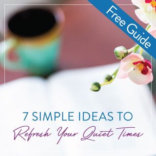 Text on image: Quiet Time free guide