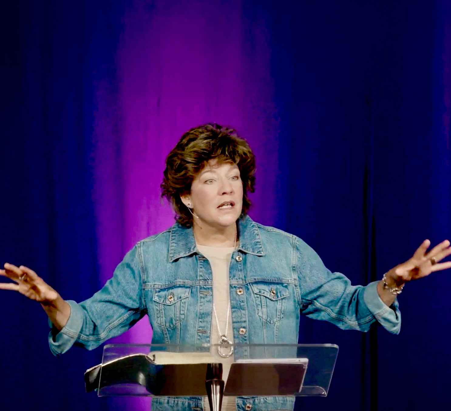 Speaking jean jacket